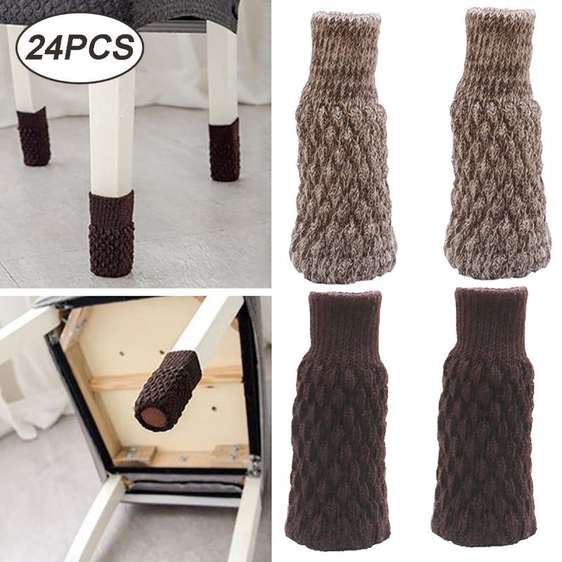 24PCS Knitted Chair Socks Foot Cover Non-slip Table Chair Legs Furniture Foot Floor Protector Pads Moving Noise Reduction
24PCS Knitted Chair Socks Foot Cover Non-slip Table Chair Legs Furniture Foot Floor Protector Pads Moving Noise Reduction