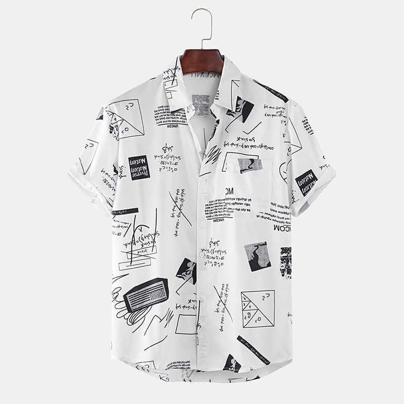 Hawaiian Shirts Mens Funny Abstract Cartoon Slogan Chest Pocket Short Sleeve Summer Beach Blouse Tops Chemise Homme 210608, White
Hawaiian Shirts Mens Funny Abstract Cartoon Slogan Chest Pocket Short Sleeve Summer Beach Blouse Tops Chemise Homme 210608, White