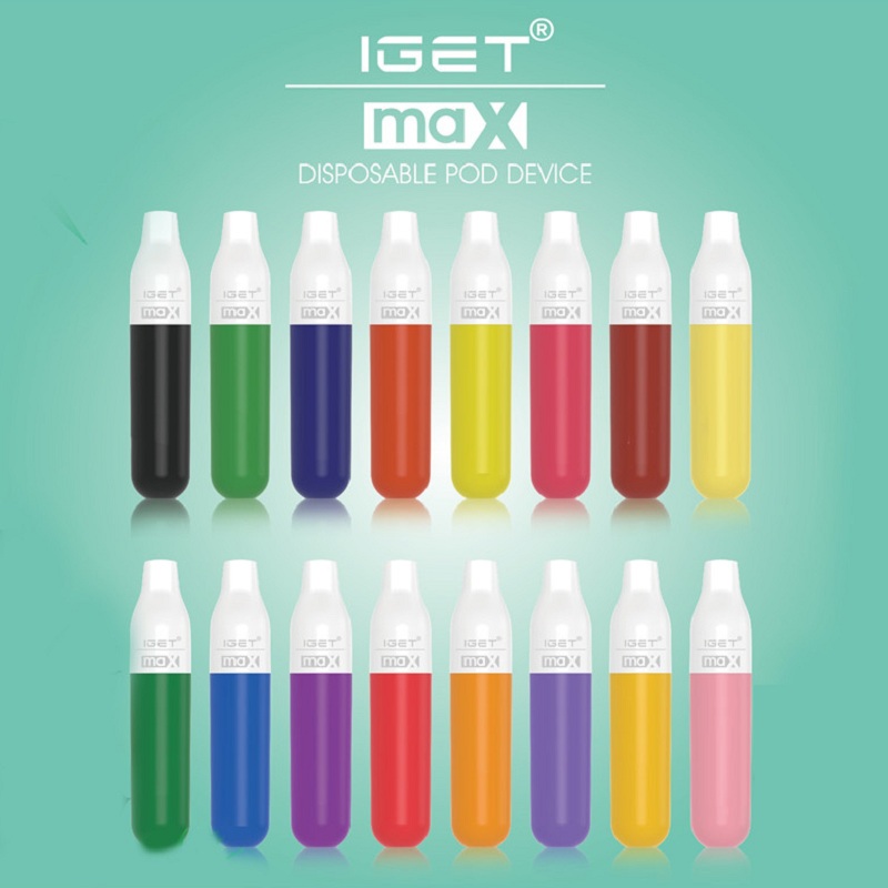 Original Iget Max Disposable E Cigarette Kit 1100mah 8ml Prefilled Vape Pen Stick System Vapor Bar Device 16 Colors
Original Iget Max Disposable E Cigarette Kit 1100mah 8ml Prefilled Vape Pen Stick System Vapor Bar Device 16 Colors