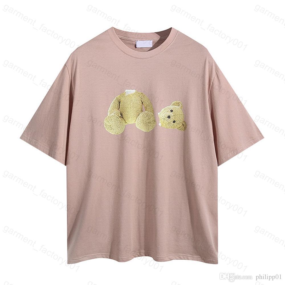 

21ss Men Womens Angels palm T-shirts Mans Tee Guillotine Fashion Summer Bears Printed Short Sleeve Truncated plams Bear Angel Tees tshirt, Customize