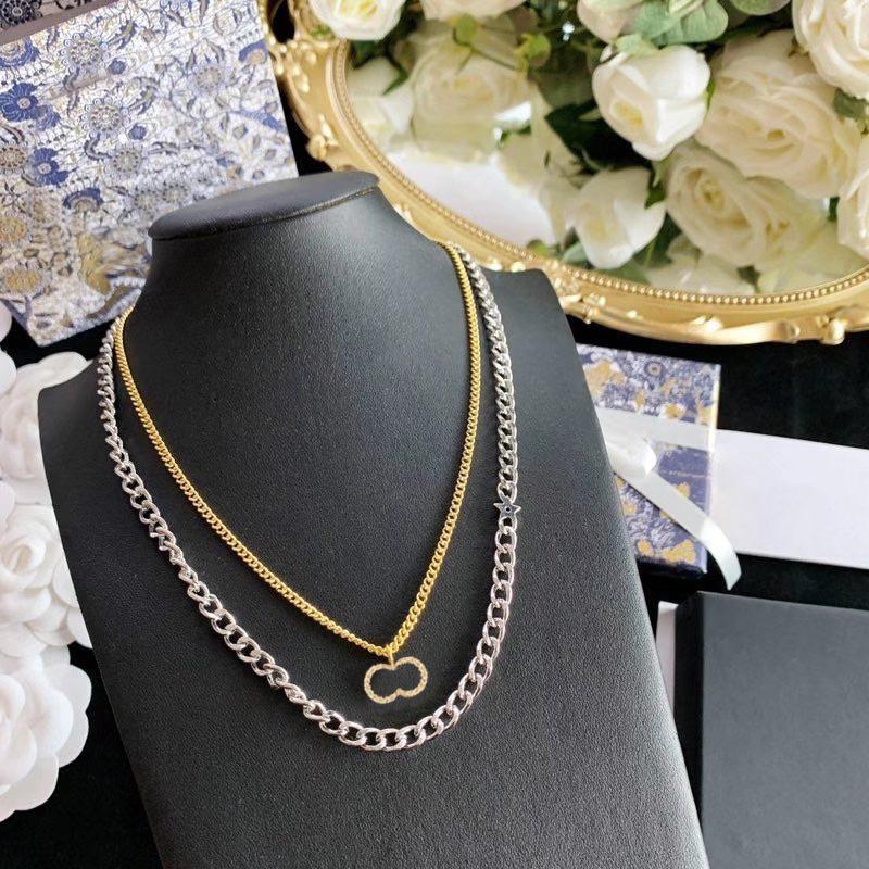 Fashion Pendant Womens Necklaces Hot Sale Necklace for Woman Pendant Necklace Party Lovers Gift Hip Hop Jewelry with BOX