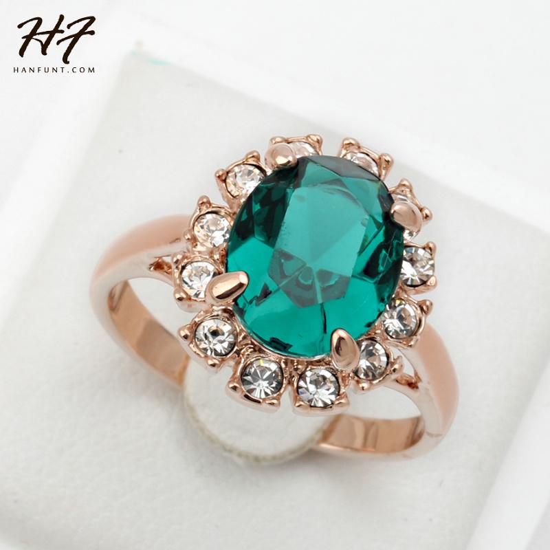 Cluster Rings Green Rhinestone Ring Rose Gold Color Crystal Fashion Anniversary Jewelry For Women Anel R088, Golden;silver
Cluster Rings Green Rhinestone Ring Rose Gold Color Crystal Fashion Anniversary Jewelry For Women Anel R088, Golden;silver