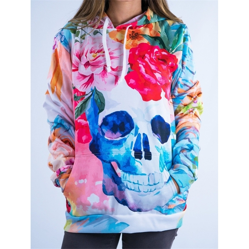 New Arrivals Fashion 3D Print Kawaii Sweatshirt Femmes Sweatshirts Hoodies Women Youth Female Pockets Creative Plus Size 201209