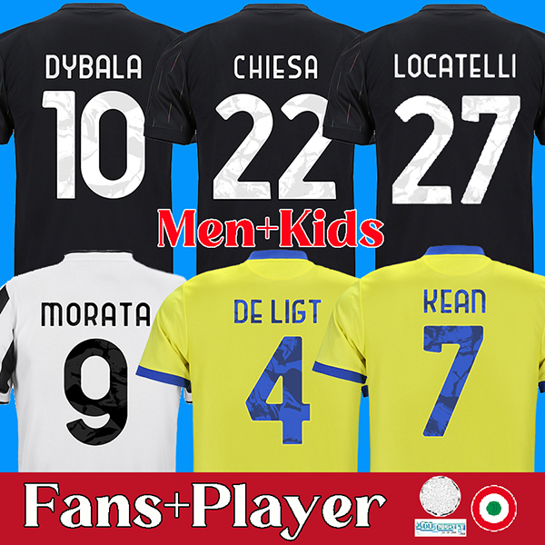 DYBALA CHIESA 21 22 man kids soccer jersey LOCATELLI KEAN KAIO JORGE MORATA KULUSEVSKI football shirt DE LIGT juventus kit, Away
DYBALA CHIESA 21 22 man kids soccer jersey LOCATELLI KEAN KAIO JORGE MORATA KULUSEVSKI football shirt DE LIGT juventus kit, Away