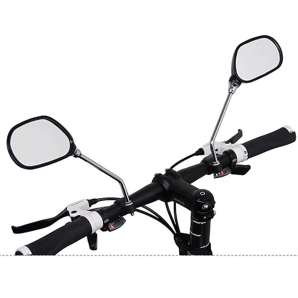 1 Pair Bicycle Rear View Mirror Bike Cycling Wide Range Back Sight Reflector Angle Adjustable Left Right Universal Bike Mirrors