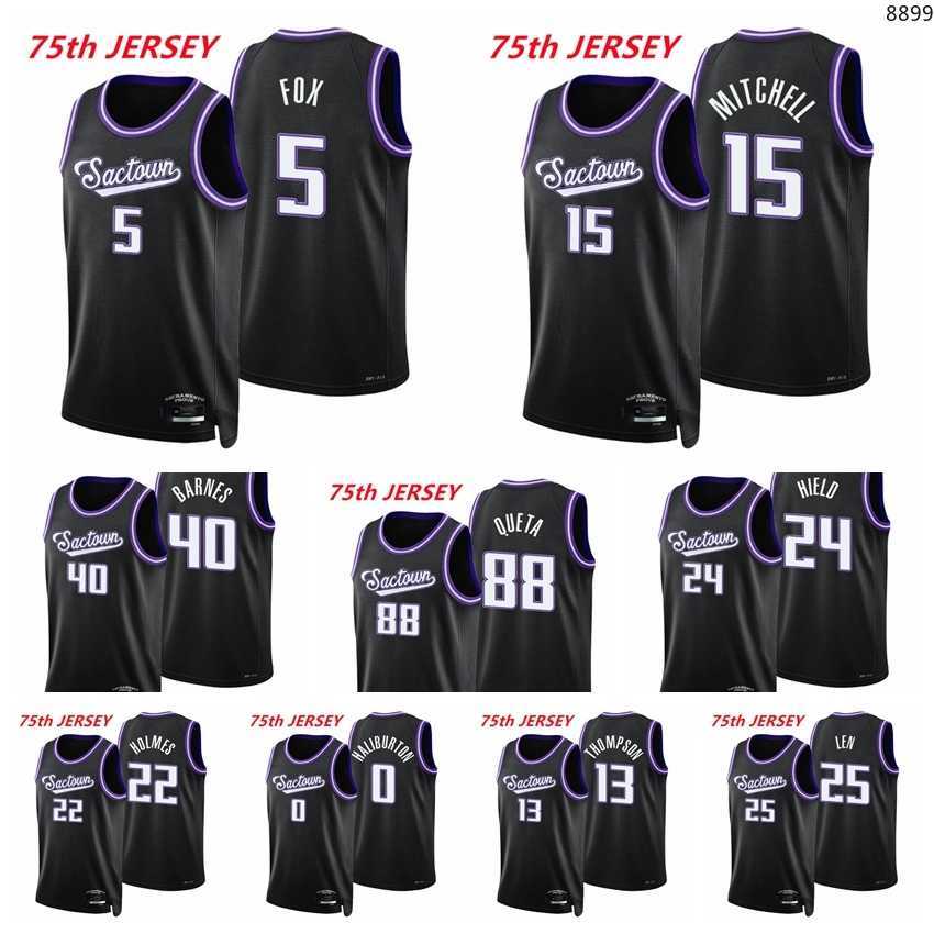 Sacramentos Men Kingss Davion Mitchell Queta DeAaron Fox Buddy Hield Tyrese Haliburton Harrison Barnes Holmes 2021/22 75th Nba's Jerseys Black
Sacramentos Men Kingss Davion Mitchell Queta DeAaron Fox Buddy Hield Tyrese Haliburton Harrison Barnes Holmes 2021/22 75th Nba's Jerseys Black