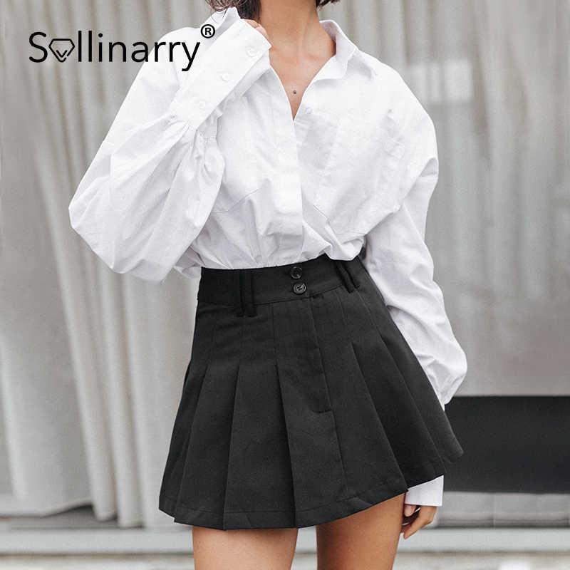 Sollinarry Sexy black female tie short A-line skirts Casual high waist women pleated skirt summer Street fashion mini skirts 210709
Sollinarry Sexy black female tie short A-line skirts Casual high waist women pleated skirt summer Street fashion mini skirts 210709