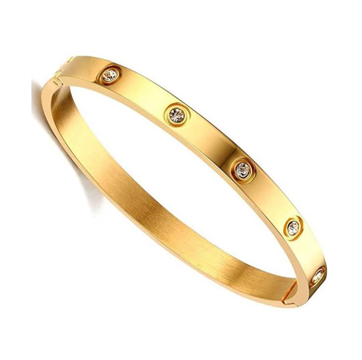 Bangle Bracelet ten kinds of diamond jewelry and K-gold inlaid diamonds are for men women so, Black
Bangle Bracelet ten kinds of diamond jewelry and K-gold inlaid diamonds are for men women so, Black