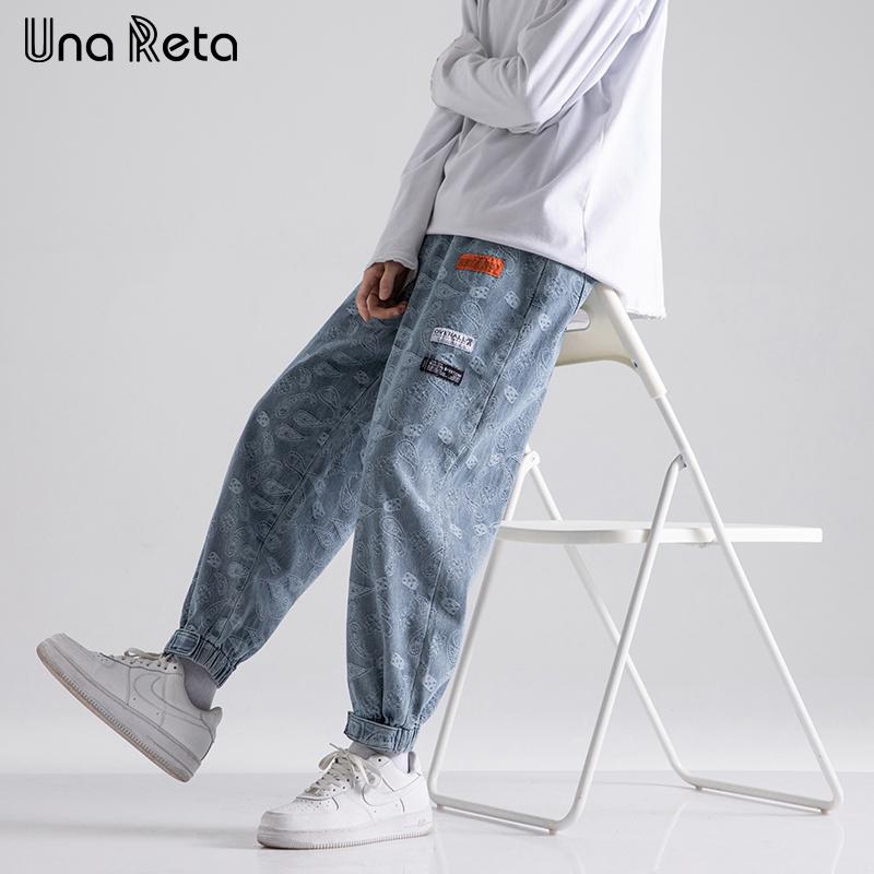 Una Reta Jeans Men 2021 New Hip Hop Denim Trousers Streetwear Letter printing Mens Pants Plus size Casual design Jeans Ma, Black 
Una Reta Jeans Men 2021 New Hip Hop Denim Trousers Streetwear Letter printing Mens Pants Plus size Casual design Jeans Ma, Black