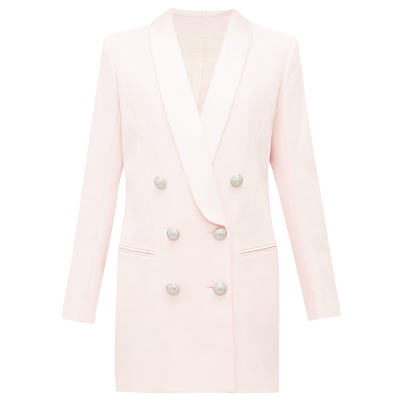 HIGH QUALITY est Stylish Designer Blazer Women' Metal Lion Buttons Shawl Collar Long Jacket 211019, Light pink
HIGH QUALITY est Stylish Designer Blazer Women' Metal Lion Buttons Shawl Collar Long Jacket 211019, Light pink