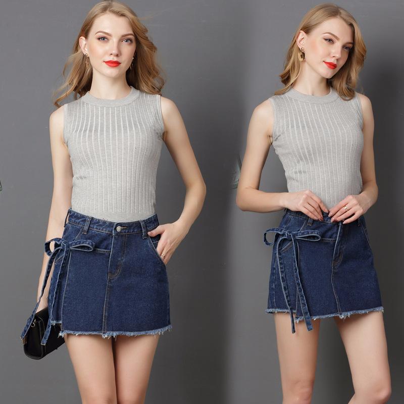 Skirts 2021 Spring And Summer Large Size Women' Denim Shorts Skirt Irregular Striped Trousers, Dark blue
Skirts 2021 Spring And Summer Large Size Women' Denim Shorts Skirt Irregular Striped Trousers, Dark blue