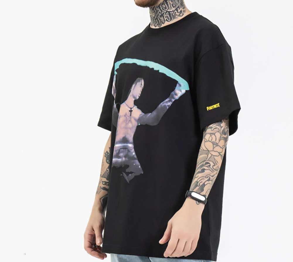 Designer t shirt Men's Fashion Hip Hop The same print short-sleeved T-shirt -XL, Black
Designer t shirt Men's Fashion Hip Hop The same print short-sleeved T-shirt -XL, Black