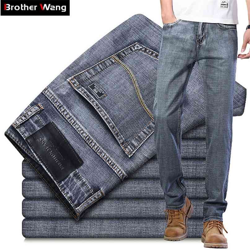 Men's Jeans Classic Style Business Casual Advanced Stretch Regular Fit Denim Trousers Grey Blue Pants Male 210723, Thin 123a-gray
Men's Jeans Classic Style Business Casual Advanced Stretch Regular Fit Denim Trousers Grey Blue Pants Male 210723, Thin 123a-gray