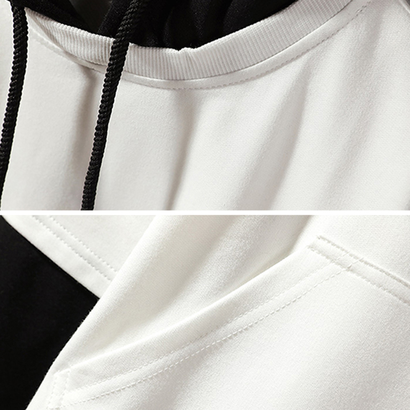 SingleRoad Oversized Mens Hoodies Men Autumn Patchwork Sweatshirt Hip Hop Japanese Streetwear Harajuku Green Hoodie Men 201127