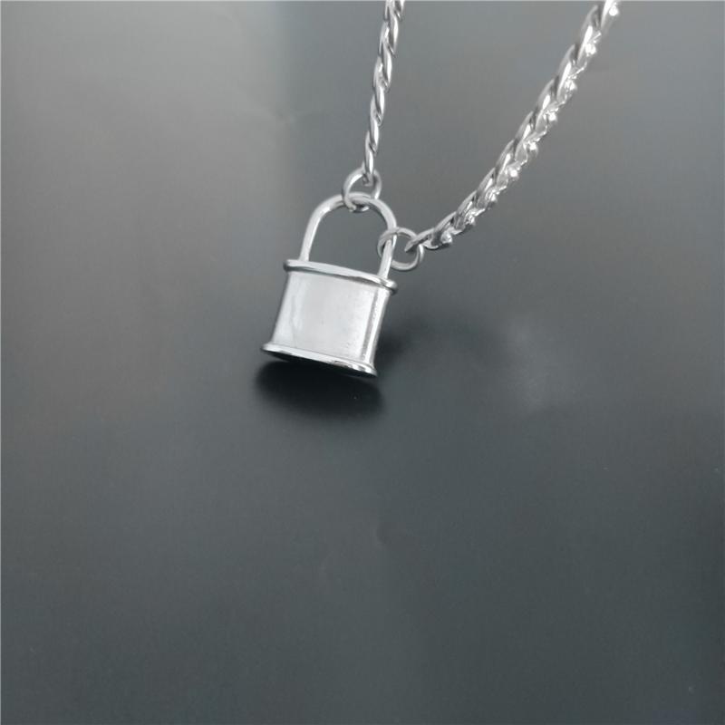 Chains Stainless Steel Silver Color Lock Pendant Necklace Link Chain Fashion Trend Kpop 2021 Hip Hop Jewelry For Night Before Christmas
Chains Stainless Steel Silver Color Lock Pendant Necklace Link Chain Fashion Trend Kpop 2021 Hip Hop Jewelry For Night Before Christmas