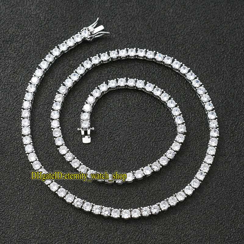 European and American hip-hop 5mm Silvery CZ Diamonds tennis chain mens Iced Out diamond bracelet necklace couple tennis chain eternity, Golden;silver
European and American hip-hop 5mm Silvery CZ Diamonds tennis chain mens Iced Out diamond bracelet necklace couple tennis chain eternity, Golden;silver