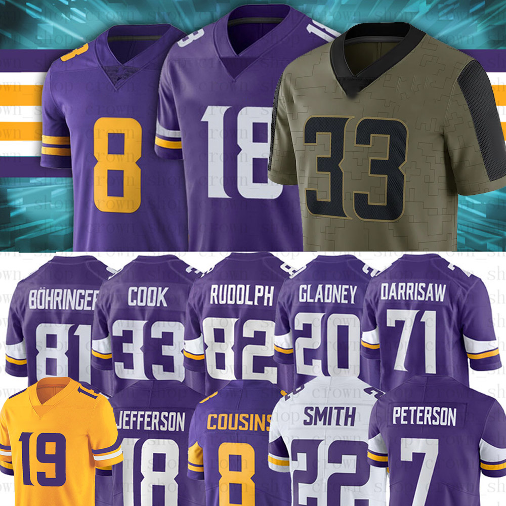 18 Justin Jefferson 19 Adam Thielen Football Jerseys 33 Dalvin Cook 22 Harrison Smith Kirk Cousins Danielle Hunter 7 Patrick Peterson, Women(wei jing ren)
18 Justin Jefferson 19 Adam Thielen Football Jerseys 33 Dalvin Cook 22 Harrison Smith Kirk Cousins Danielle Hunter 7 Patrick Peterson, Women(wei jing ren)