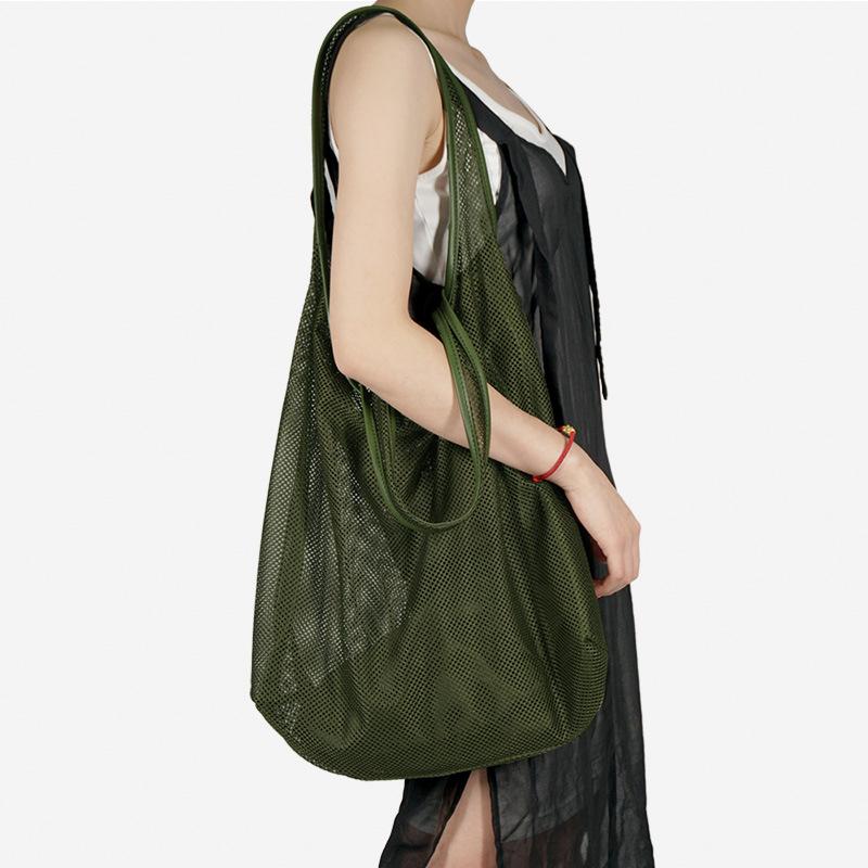 YourSeason Fashion Hollow Out Ladies Shoulder Holiday Beach Bag 2021 Casual Large Capacity Women Sheer Mesh Bags, Black 
YourSeason Fashion Hollow Out Ladies Shoulder Holiday Beach Bag 2021 Casual Large Capacity Women Sheer Mesh Bags, Black