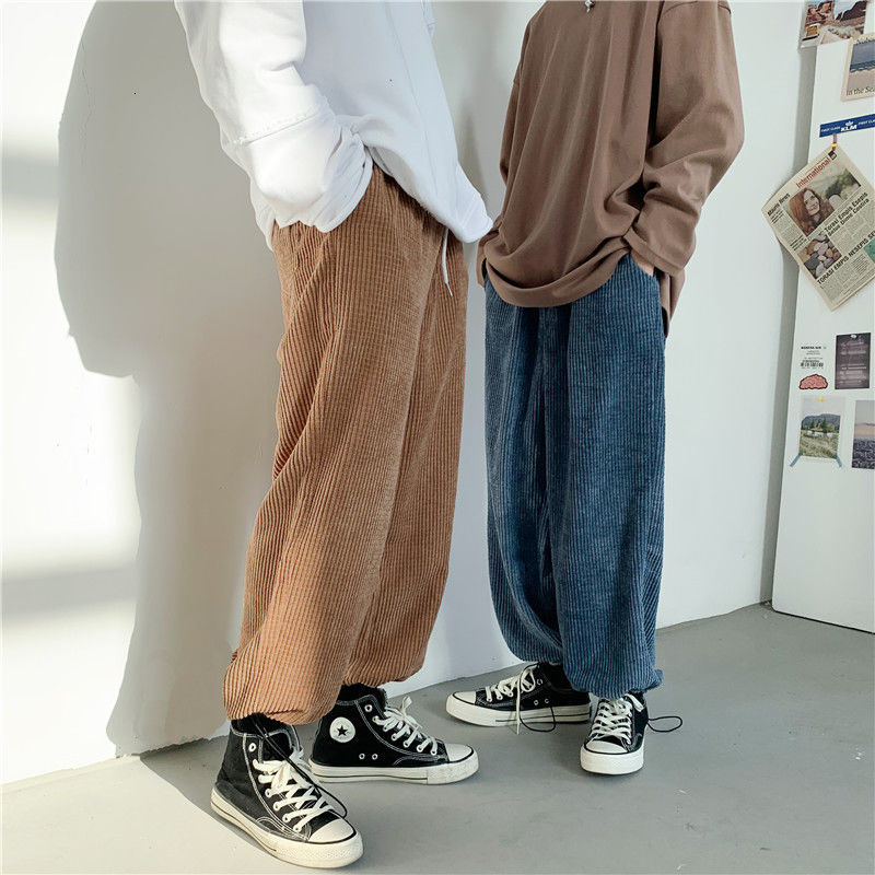 2021 New Autumn Corduroy Men' Fashion Retro Casual Men Streetwear Wild Loose Hip-hop Straight Wide-leg Pants Mens -3xl Pics, Black
2021 New Autumn Corduroy Men' Fashion Retro Casual Men Streetwear Wild Loose Hip-hop Straight Wide-leg Pants Mens -3xl Pics, Black