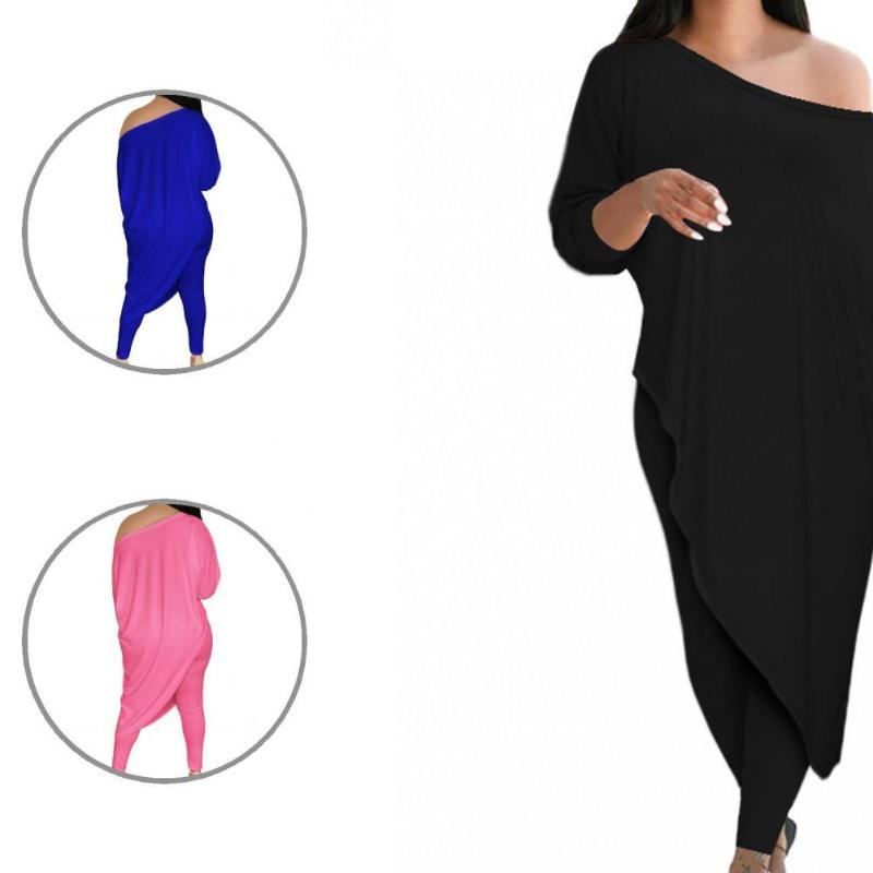 Women's Two Piece Pants Soft 5 Colors Ladies Irregular Hem Blouse Elastic Waist Suit For Dating, Black
Women's Two Piece Pants Soft 5 Colors Ladies Irregular Hem Blouse Elastic Waist Suit For Dating, Black