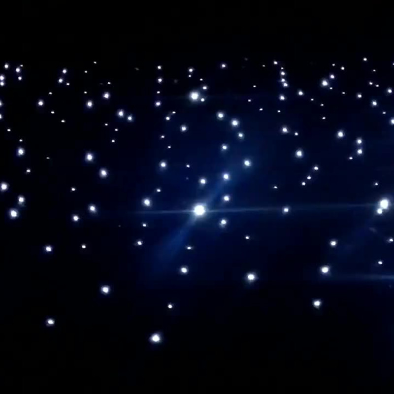 3X6M BlueWhite Color LED Star Curtain Party Decoration Stage Backdrop Cloth With DMX512 Lighting Controller For Wedding Event4482712