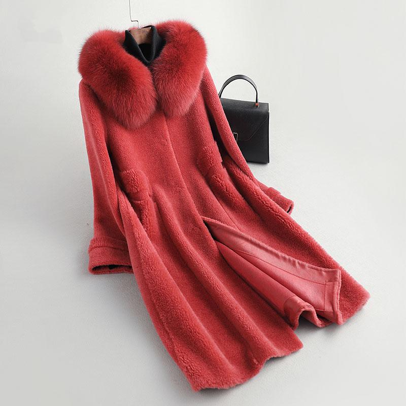 Women's Fur & Faux Female Long Sheep Real Shearing Jacket Women Winter Natural Hooded Clothes 2021 Korean 100% Wool Coat Top Hiver 306, Black
Women's Fur & Faux Female Long Sheep Real Shearing Jacket Women Winter Natural Hooded Clothes 2021 Korean 100% Wool Coat Top Hiver 306, Black