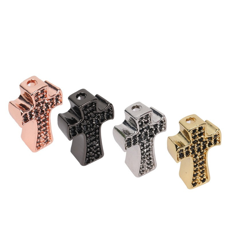 Wholesale CZ Pave 18K Gold Plated Copper Cross Charm for DIY Bracelet Making Desingers Accessories
Wholesale CZ Pave 18K Gold Plated Copper Cross Charm for DIY Bracelet Making Desingers Accessories
