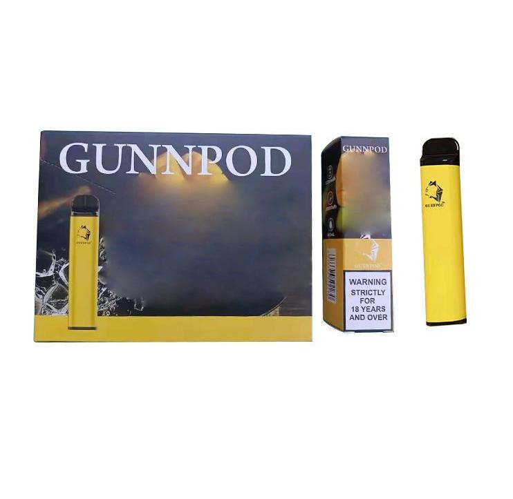 GUNNPOD Disposable Vape 1250mAh Battery 2000 Puffs E Cigarette Deivce 18350 8ml Vaporizer Starter Kit VS Elf Bar bang xxl
GUNNPOD Disposable Vape 1250mAh Battery 2000 Puffs E Cigarette Deivce 18350 8ml Vaporizer Starter Kit VS Elf Bar bang xxl