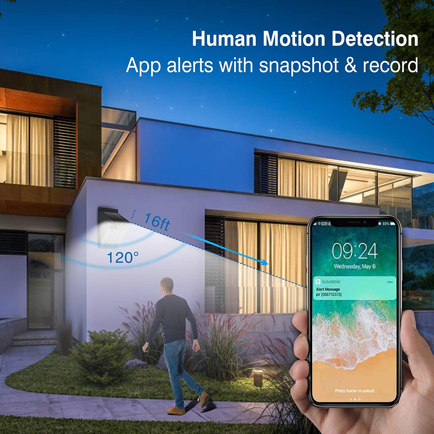 1080P HD Wireless Solar Battery Powered Security DVR Camera Low Power Consumption Night Vision Waterproof Cameras Support Cloud for Home Saf