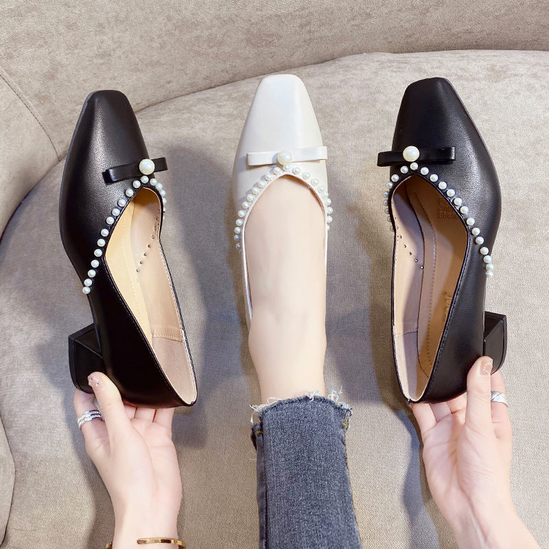 2022 New Europea Mary Janes Spring Work ShoesWomen Pearls Mid Heels Square ToeFemale Fashion Design FootwareBlack/Beige
2022 New Europea Mary Janes Spring Work ShoesWomen Pearls Mid Heels Square ToeFemale Fashion Design FootwareBlack/Beige