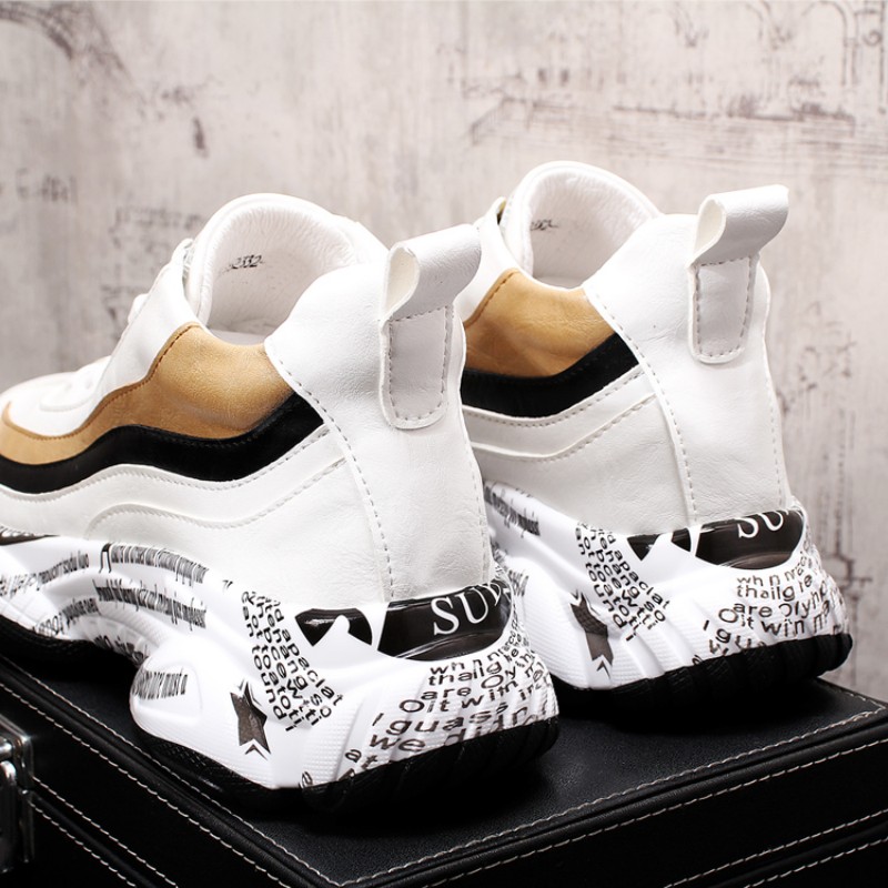 NEW Casual Men Shoes Platform Boots Vintage Male Thick Sole Trainers Running Shoe High Quality Youth Boy Gym Teenagers Zapatos Hombre A11