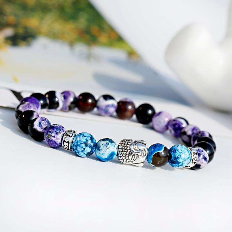 Beaded, Strands Ethnic Buddha Alloy Purple Stone Beaded Bracelet For Women Buddhism Yoga Men Bangles Homme Jewelry
Beaded, Strands Ethnic Buddha Alloy Purple Stone Beaded Bracelet For Women Buddhism Yoga Men Bangles Homme Jewelry