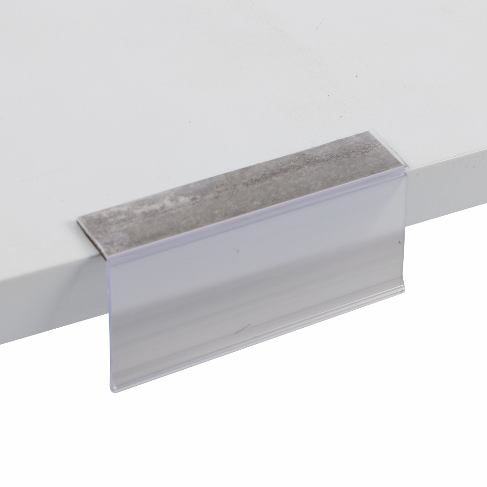 Pvc Strip Scanner Shelf Label Holder for Office