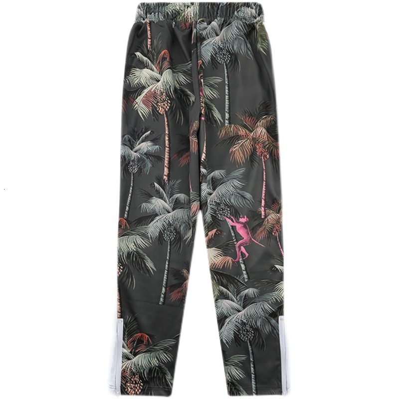 2021 spring and autumn palm tree manyin high street sports pants PA Angel men's and women's straight pants fashion casual pants trend, White;black
2021 spring and autumn palm tree manyin high street sports pants PA Angel men's and women's straight pants fashion casual pants trend, White;black