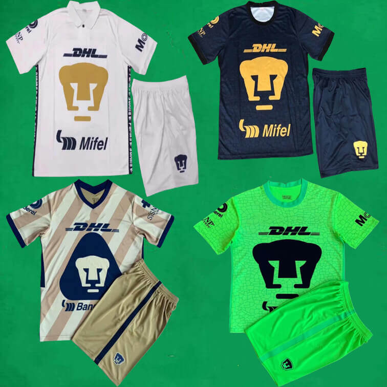 Liga mx 21 22 UNAM Soccer Jerseys Shorts Home Away Third Football Kits Men's Outdoor Sports Training Uniforms Kids Sets, Gk green
Liga mx 21 22 UNAM Soccer Jerseys Shorts Home Away Third Football Kits Men's Outdoor Sports Training Uniforms Kids Sets, Gk green