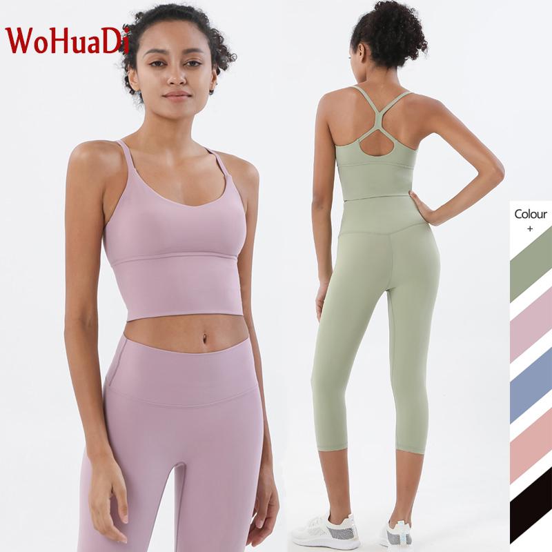 WOHUADI Gym Women Set Sexy Sling Sports Bra Yoga Set Female Gym Clothing High Waist Leggings Fitness Push Up Running Sportswear, Peach orange bra
WOHUADI Gym Women Set Sexy Sling Sports Bra Yoga Set Female Gym Clothing High Waist Leggings Fitness Push Up Running Sportswear, Peach orange bra