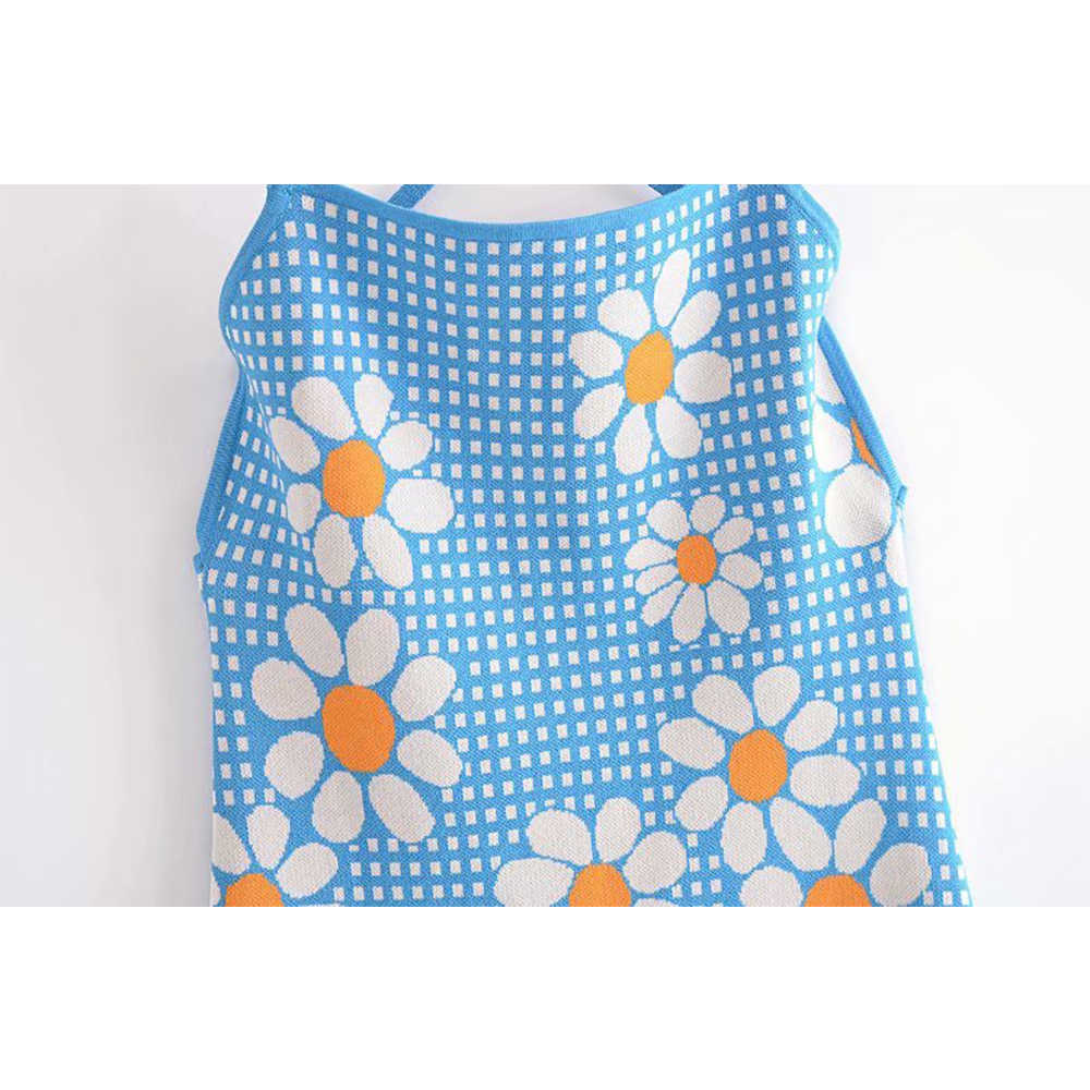 Summer Women Floral Dress elegant Casual Fashion Chic Lady Backless Kawaii Woman Short Slip Sun Dress robes 210709