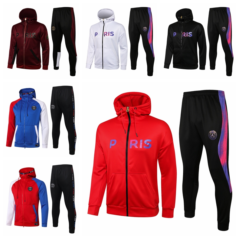 Paris Full Zip Hoodie Jacket Soccer Hooded Sweat Jacket Football Tracksuit Men 2021 2022 Training Suit 20 21 Winter Pants Survetement Full Kit
Paris Full Zip Hoodie Jacket Soccer Hooded Sweat Jacket Football Tracksuit Men 2021 2022 Training Suit 20 21 Winter Pants Survetement Full Kit