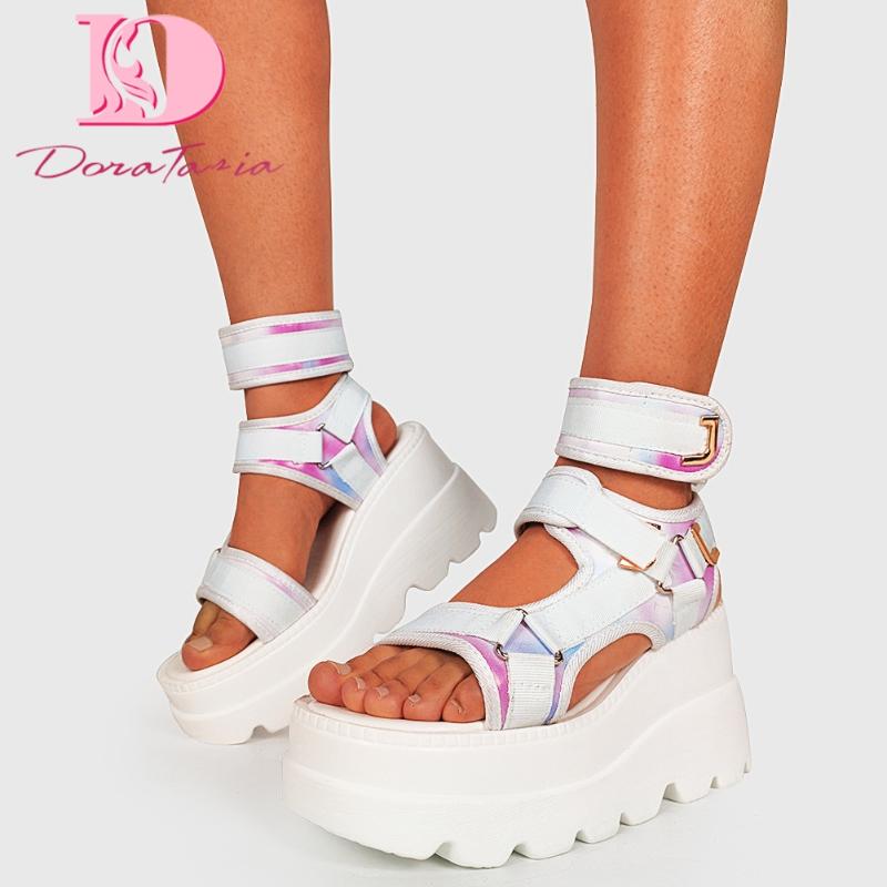 DoraTasia 2021 Summer New Ladyies Fashion Platform Sandals Wedges High Heels Mixed Colors Women Sandals Casual Beach Shoes Woman, White
DoraTasia 2021 Summer New Ladyies Fashion Platform Sandals Wedges High Heels Mixed Colors Women Sandals Casual Beach Shoes Woman, White