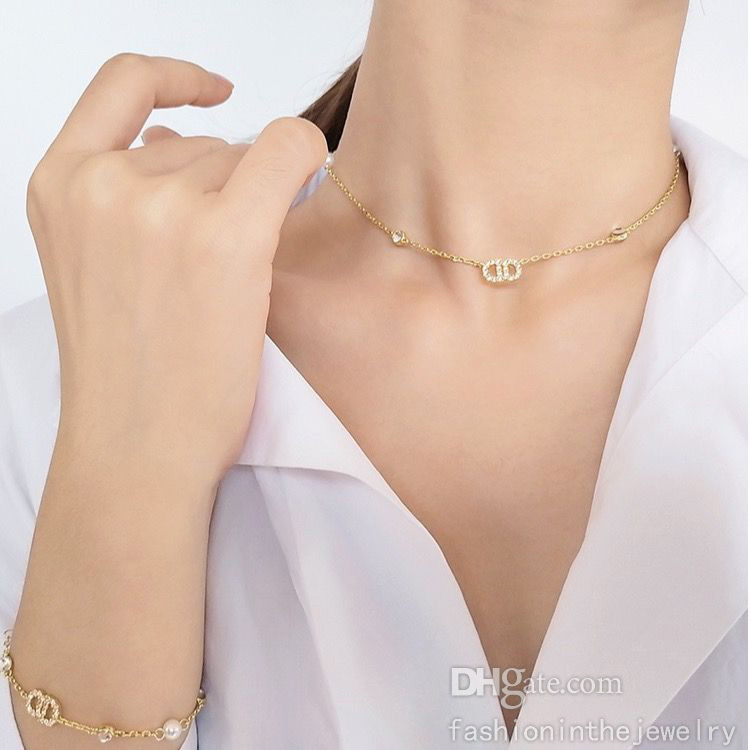 Fashion Necklace Designer Jewelry Luxury initials Pendant Anniversary gift 45cm chain Gold Plate diamond wholesale necklace chains in bulk adult necklaces
Fashion Necklace Designer Jewelry Luxury initials Pendant Anniversary gift 45cm chain Gold Plate diamond wholesale necklace chains in bulk adult necklaces
