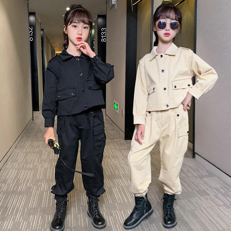 Kids Costume Teen Girls Clothing Set 2021 Autumn Big Pockets Blouse Cargo Pants Suit Girls Tracksuit Kids Clothes Set 10 12 Year, Black
Kids Costume Teen Girls Clothing Set 2021 Autumn Big Pockets Blouse Cargo Pants Suit Girls Tracksuit Kids Clothes Set 10 12 Year, Black