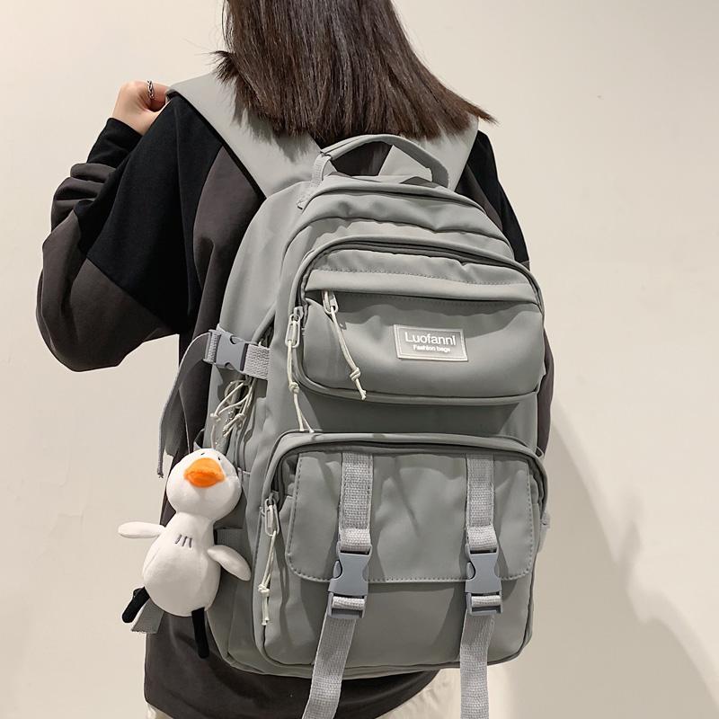 Backpack 2021 Large Capacity Waterproof Nylon Women Men Multiple Pockets Laptop Schoolbag For College Couples, Black
Backpack 2021 Large Capacity Waterproof Nylon Women Men Multiple Pockets Laptop Schoolbag For College Couples, Black