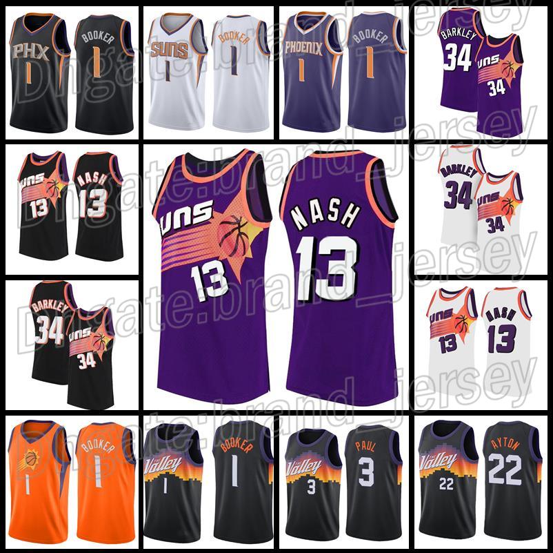 Phoenix Suns NBA Basketball Jerseys 13 Steve Nash 1 Denver Booker 34 Charles Barkley 3 Chris Paul 22 DeAndre Ayton Mens, Jersey
Phoenix Suns NBA Basketball Jerseys 13 Steve Nash 1 Denver Booker 34 Charles Barkley 3 Chris Paul 22 DeAndre Ayton Mens, Jersey