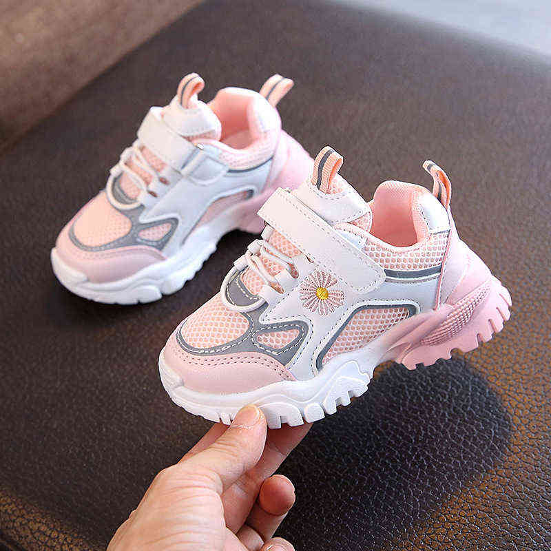 Size 21-30 Children Lightweight Sneakers Boys Non-slip Casual Shoes Baby Breathable Toddler Shoes Girls Wear-resistant Sneakers G220308