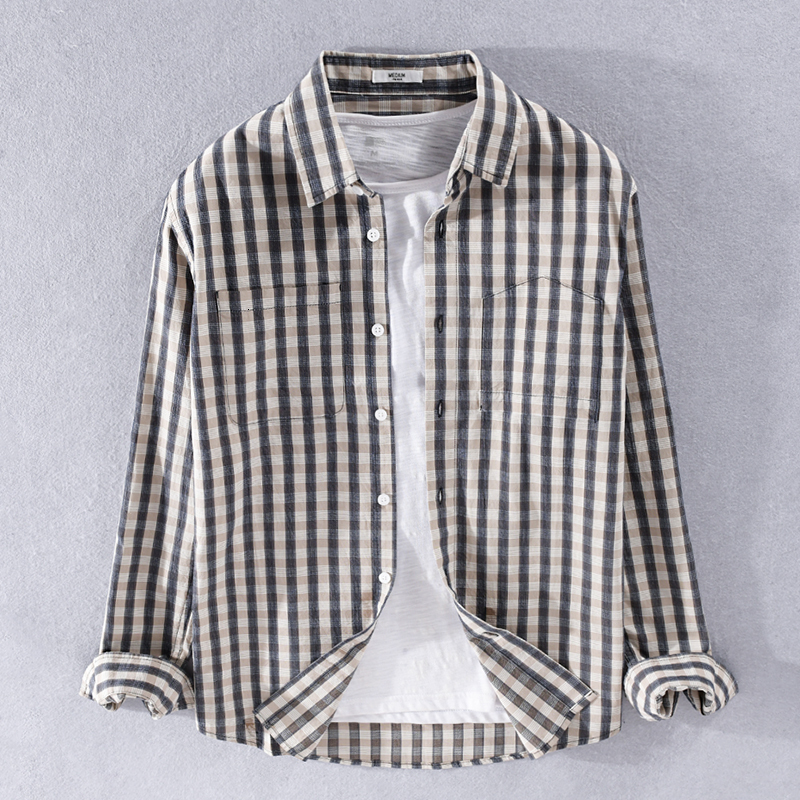 2021 New Style Italy Long-sleeved Cotton Plaid Fashion Casual Shirts for Men Brand Trend Shirt Mens Chemise Camisa Bi75, Dark blue
2021 New Style Italy Long-sleeved Cotton Plaid Fashion Casual Shirts for Men Brand Trend Shirt Mens Chemise Camisa Bi75, Dark blue