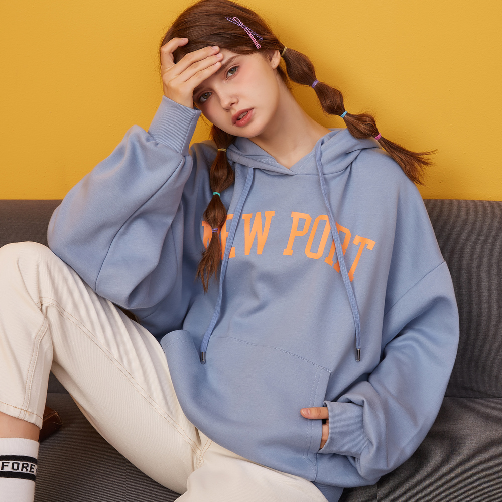 Metersbonwe Hoodies For Women Female letter Printed Female Casual Sweatshirt New women's Sweet Hoodies Loose Pullover T200723