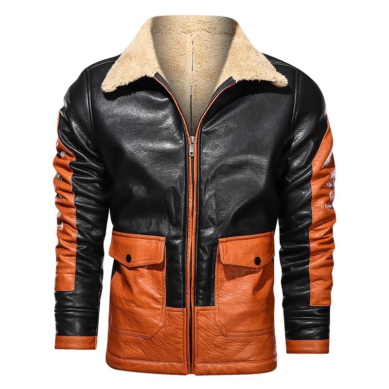 Men's Fur & Faux Euro Size 2023 Leather Jacket Men Winter Fleece Wool Liner Pu Jackets Coats Fashion Contrast Color Pocket Cargo, Black
Men's Fur & Faux Euro Size 2023 Leather Jacket Men Winter Fleece Wool Liner Pu Jackets Coats Fashion Contrast Color Pocket Cargo, Black