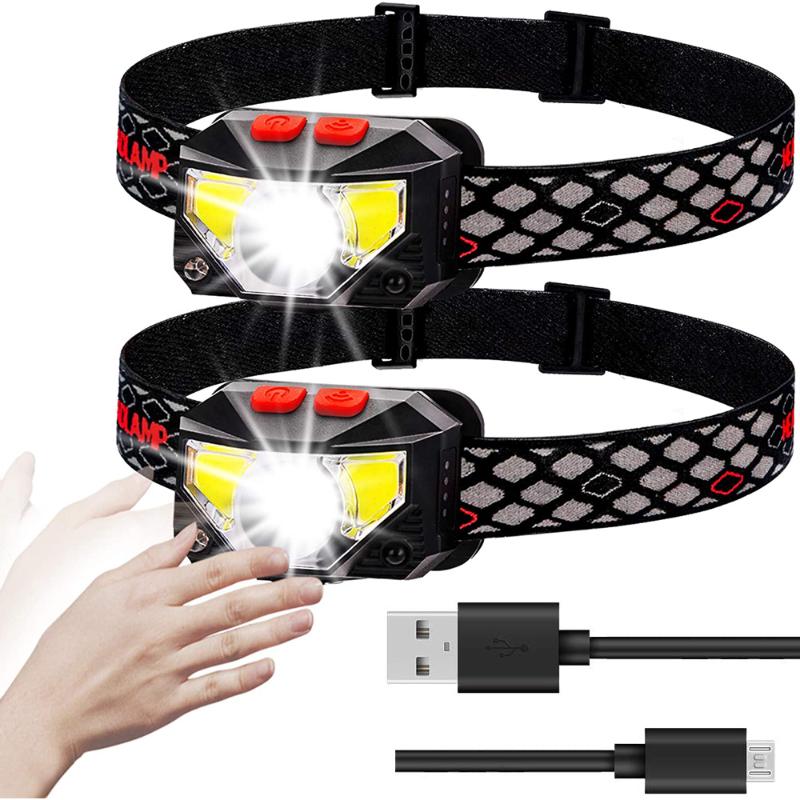 20000LM Headlamp USB Charging Head Lamp 2 Pack 8 Mode Waterproof Motion Sensor Headlamp for Camping Head With Battery
20000LM Headlamp USB Charging Head Lamp 2 Pack 8 Mode Waterproof Motion Sensor Headlamp for Camping Head With Battery