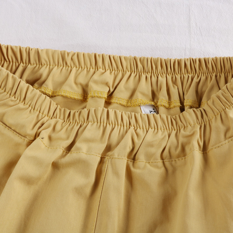 100% Cotton A-E Midi With Pockets: Summer Fashion Casual High Waist Black White Skirt For Women