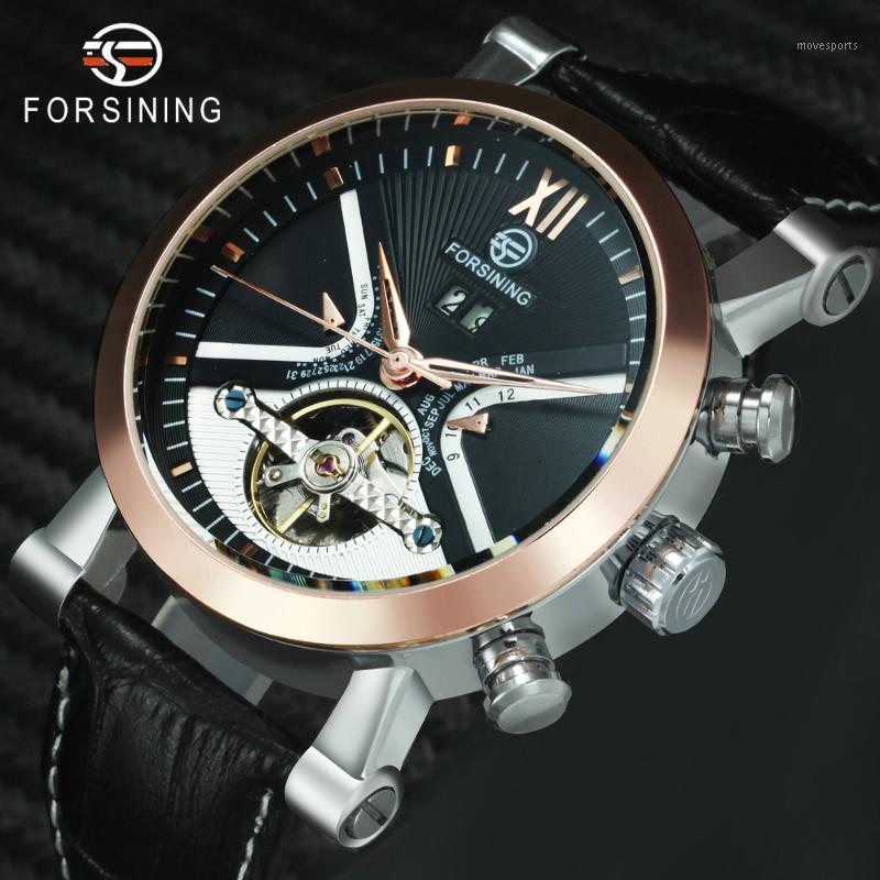 Luxury Business Tourbillon Mechanical Watch Leather Strap Automatic Gold Skeleton Case Sub-dial Reloj Hombre + BOX Wristwatches, Black rgn white 
Luxury Business Tourbillon Mechanical Watch Leather Strap Automatic Gold Skeleton Case Sub-dial Reloj Hombre + BOX Wristwatches, Black rgn white